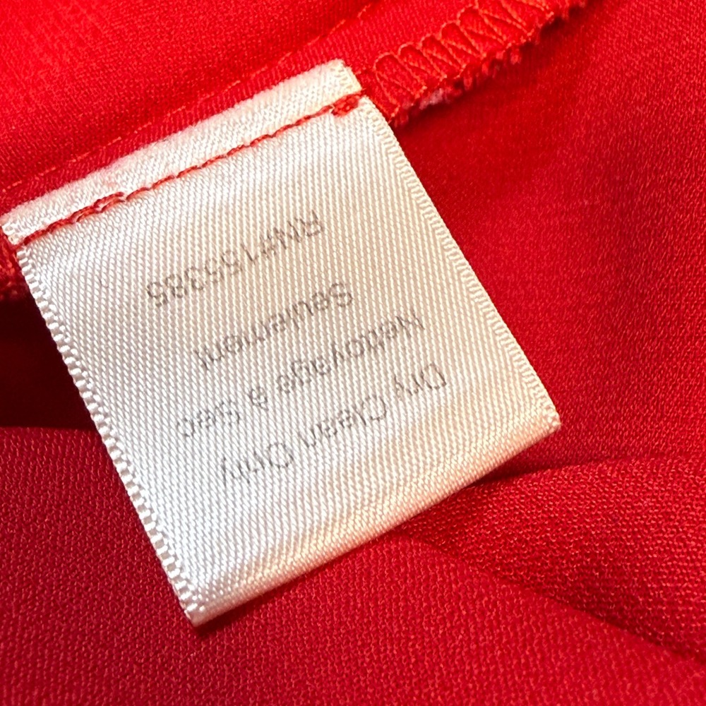 RONNY KOBO Wonder Red Satin Gown Halter Neck Maxi‎ Dress with Rose Detail Size S - Picture 10 of 14